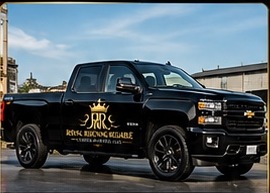 Black Royal Reigning Reliable pickup truck