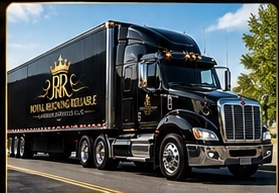 Black Royal Reigning Reliable freight truck